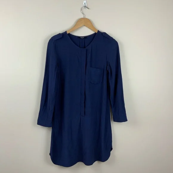 MADEWELL Navy Cargo Tunic Dress size Medium - Picture 4 of 12